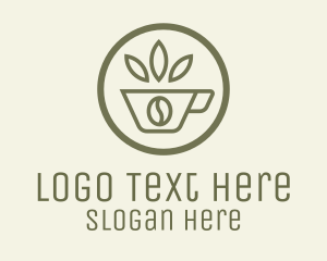 Coffee Bean - Coffee Bean Leaves logo design