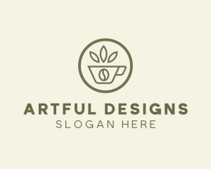 Coffee Bean Leaves logo design