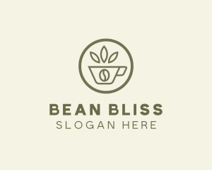 Coffee Bean Leaves logo design