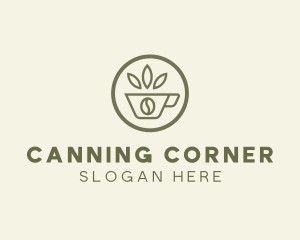 Coffee Bean Leaves logo design