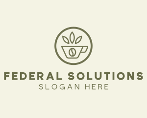 Coffee Bean Leaves logo design