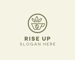 Coffee Bean Leaves logo design