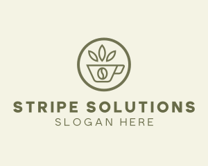 Coffee Bean Leaves logo design