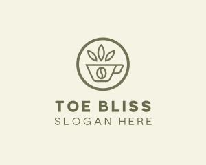 Coffee Bean Leaves logo design