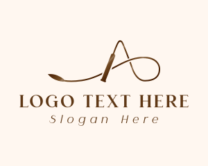 Tail - Whip Letter A logo design