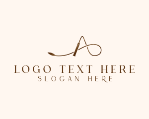 Esthetician - Stylish Boutique Letter A logo design