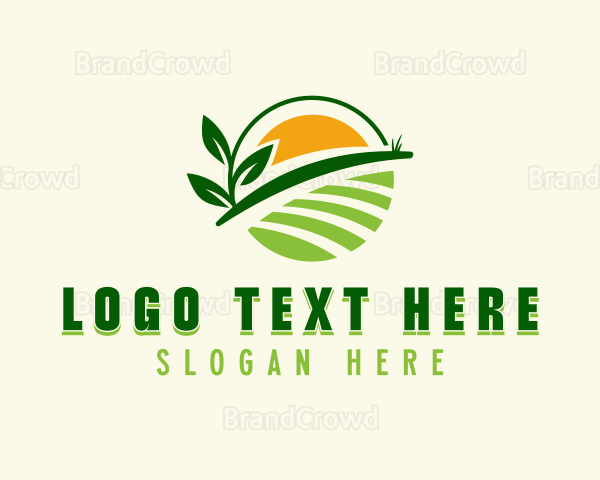 Garden Lawn Landscaper Logo