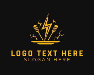 Lightning Screwdriver Tool Logo