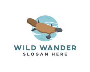 Wildlife Platypus Animal logo design