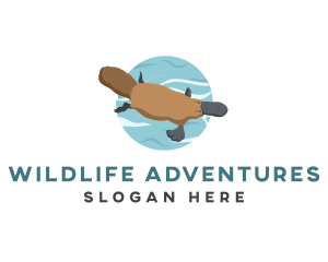 Wildlife Platypus Animal logo design