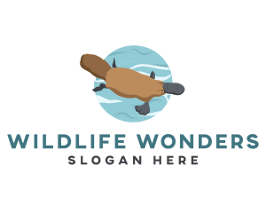 Wildlife Platypus Animal logo design