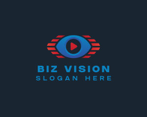 Video Stream Eye logo design