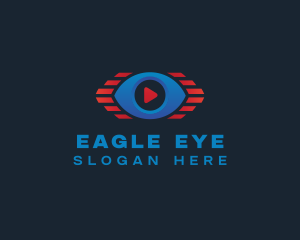 Video Stream Eye logo design