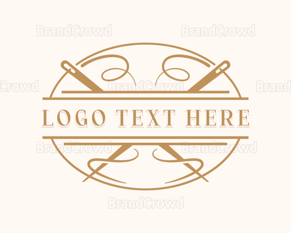 Dressmaking Tailor Sewing Logo