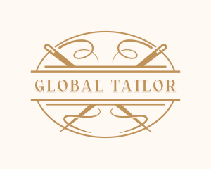 Dressmaking Tailor Sewing logo design