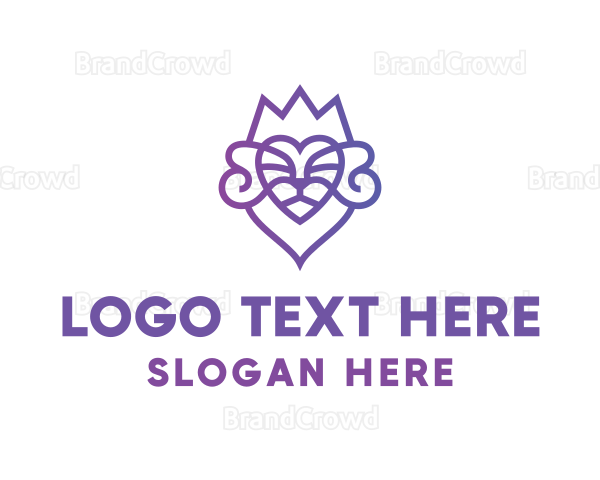 Lion Heart Crown Logo