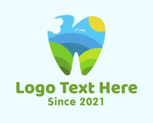 Nursery - Kinder Dental Tooth logo design