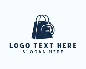 Digicam - Camera Shopping Bag logo design