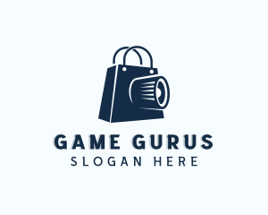 Gadget - Camera Shopping Bag logo design