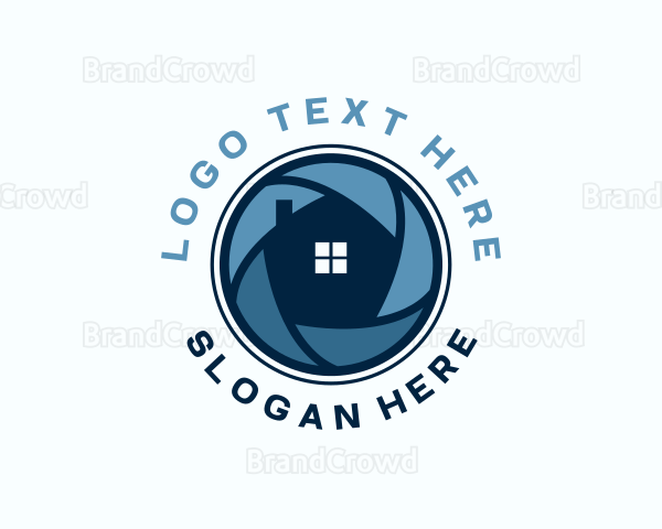 House Security Camera Lens Logo