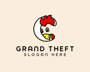 Character - Chicken Rooster Farm logo design