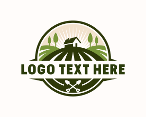 Shovel - Backyard Field Landscaping logo design