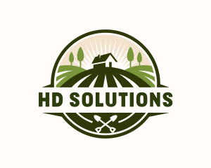 Backyard Field Landscaping Logo