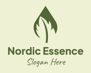 Natural Leaf Extract logo design