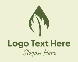 Drop - Natural Leaf Extract logo design