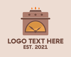 Stove - Cooking Oven Timer logo design