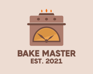 Oven - Cooking Oven Timer logo design