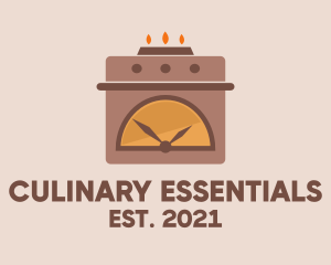 Cooking Oven Timer  logo design