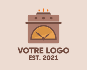 Cooking - Cooking Oven Timer logo design