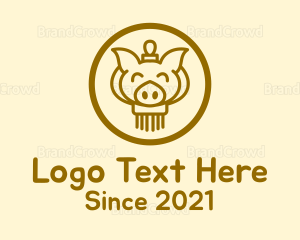 Smiling Pig Lantern Logo