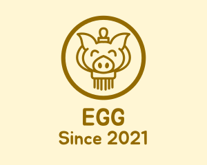 Chinese - Smiling Pig Lantern logo design