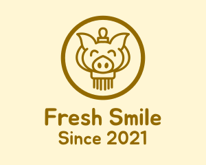 Smiling Pig Lantern logo design