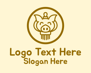 Smiling Pig Lantern Logo