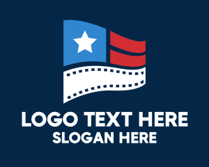 Foreign - Entertainment Film Flag logo design
