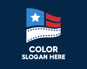 Entertainment Film Flag  Logo
