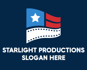 Entertainment Film Flag  logo design
