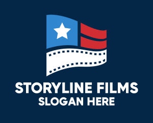 Documentary - Entertainment Film Flag logo design