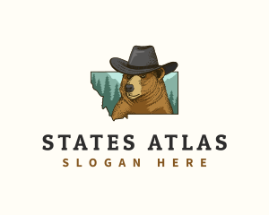 Montana Bear Hat logo design