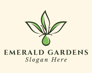 Herbal Leaf Extract logo design