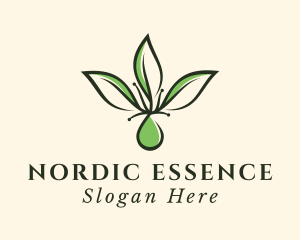 Herbal Leaf Extract logo design