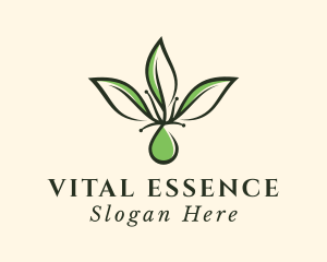 Herbal Leaf Extract logo design