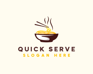 Ramen Noodle Bowl logo design