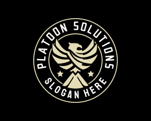 Platoon - Professional Eagle Emblem logo design