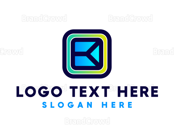 Colorful Business Letter K Logo