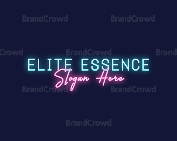 Neon Bright Wordmark Logo