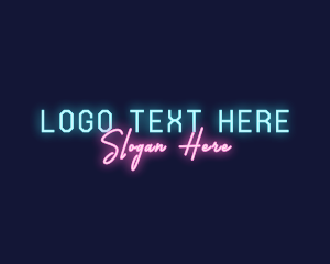 Neon Bright Wordmark Logo